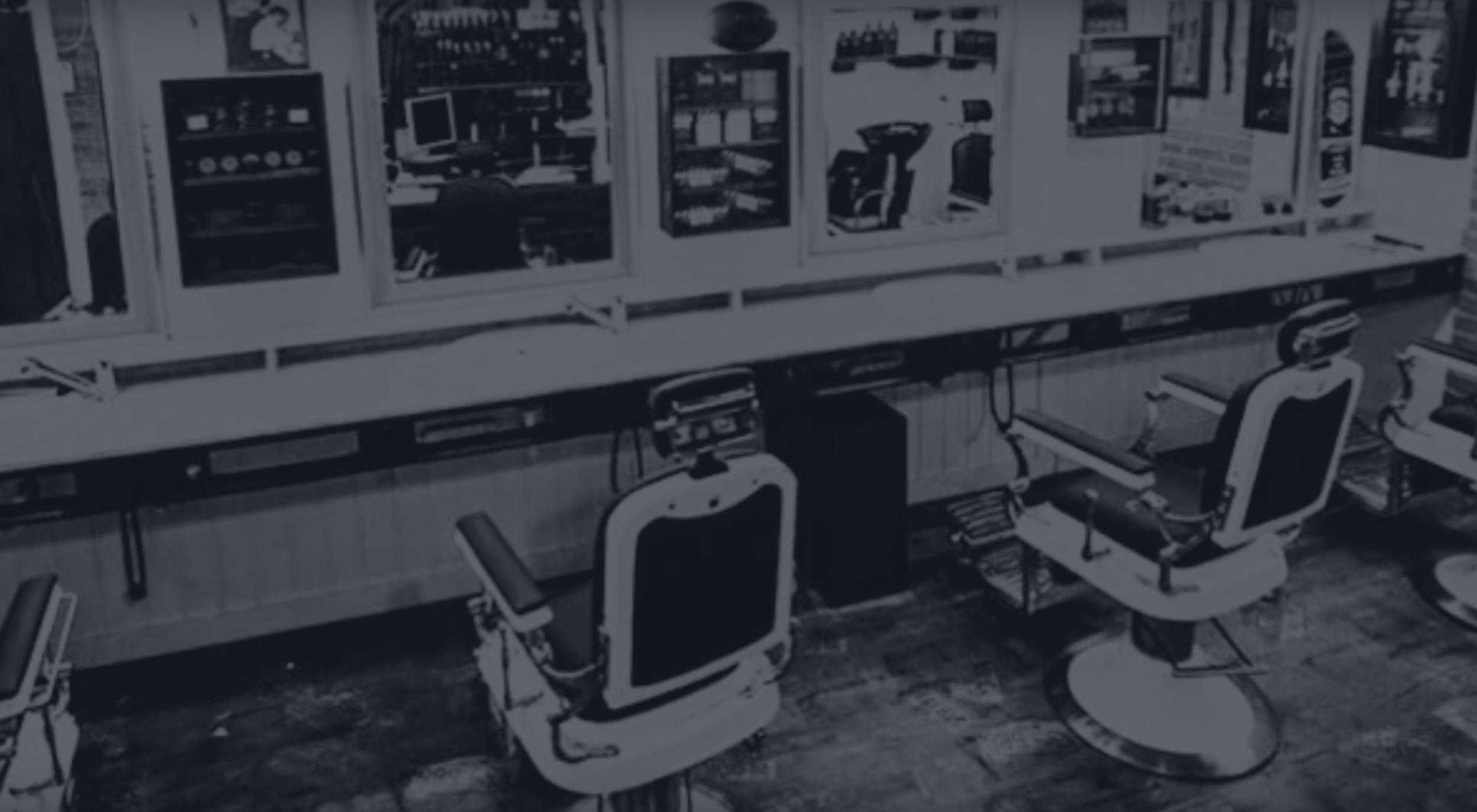 Ballard's Barbershop historic interior